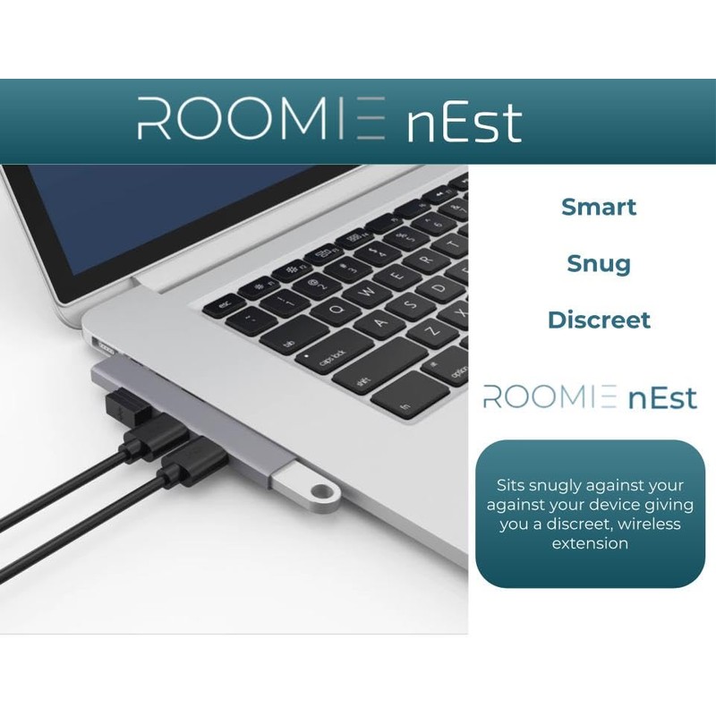 ROOMIE Nest 4-in-1 USB Hub 4-Port Splitter & Extender with
