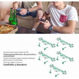 Juego de 5 Cables de Cinta Flexibles para PS5, FPC Gamepad Manija Película Conductora Desmontaje Simple, Manija Reemplazo de Cable Plano Flexible