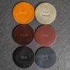 12 Gauge Stamp Design Full Grain Leather Coasters - 4"