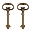 KY-8 (D-1902) Roll Top Desk Antique Brass Plated Hollow Lock