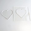 Heart Template, Clear Acrylic Template, Woodworking Router Template