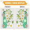 JarThenaAMCS Spring Summer Floral Window Clings Daisy Flower Gnome Truck