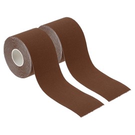 PATIKIL 16.4ft x 2 Inch Aerial Hoop Tape, 2 Roll Athletic Tape Adhesive Non-Slip Grip Tape Yoga Rig Sports Tape for Wrapping Exercises Gymnastics, Brown