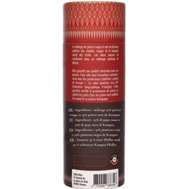 KHLA - Premium Red and Black Kampot Pepper Blend PGI - 120g - Pepper Grains - Organically grown