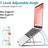 Laptop Stand for Desk, Aluminum Metal MacBook Stand, Adjustable Notebook