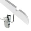 Hangerworld 10 White Clip Hangers 45 cm Wooden Clothes Hangers