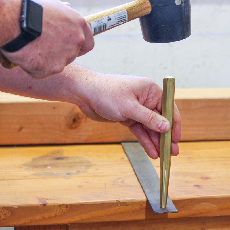 ABN Large Brass Punch Set, 2pc - Brass Drift Punch