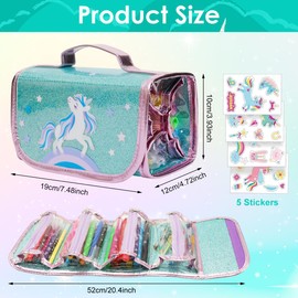 HASTHIP® Marcadores Acrílicos Lavables, Set de 44 Colores Vibrantes, Regalo Perfecto para Niños y Niñas, Manualidades Creativas, No Tóxicos, para Cumpleaños y Escuela