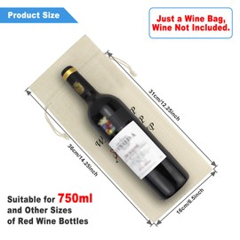 Funny Humorous Wine Bag Gift for Women Men Wine Gift for Wine Lover Best Friends Birthday Gifts Wine Themed Party Favors Wine Bottle Bag Christmas Graduation Gift for Family Mom Dad Friendship Gifts