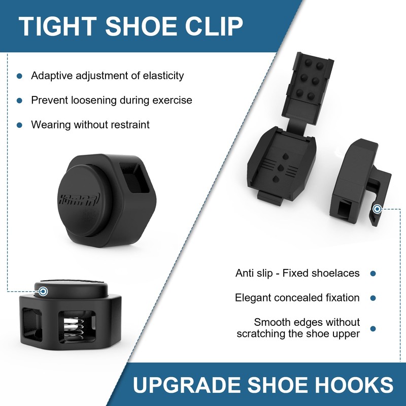 HOMAR No Tie Shoelaces for Adults & Kids Elastic Shoe