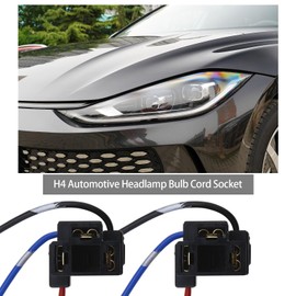 YINETTECH H4 3-Pin Headlight Wiring Harness Adapter Repair Lamp Wiring Harness Socket Plug Cable Wire Connector Automotive Lighting Parts 15 cm Pack of 4