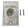 Central Vacuum Square Door Low Volt Inlet Wall Plate -