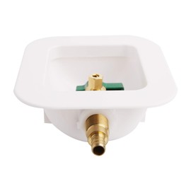 Solimeta Ice Maker Outlet Box Without Water Hammer Arrestor，PEX Connection, 1/4-Turn Ball Valve