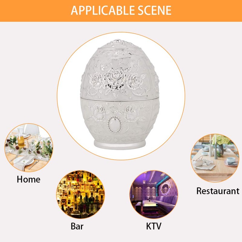 Toothpick Dispenser, Push Style Retro Automatic Toothpick Container Floral Pattern
