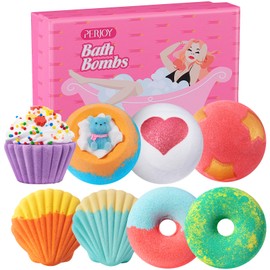 Perjoy Easter Gifts Women Teenager Girls - Bath Bombs Children Women Gift Set, Bath Bombs Easter Gifts Adults Children, Gifts for Women, Girlfriend, Teenager Girls Gifts