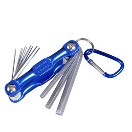 Folding Hex Key Set Metric and Inch Torx Hex Screwdriver Metric Torx Hexagon 8-Piece Set