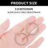 cobee 2 x Titanium Alloy Heavy Duty Key Chain Carabiner
