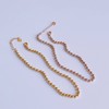 18k anklet 3mm ball chain rose gold (yellow gold) /