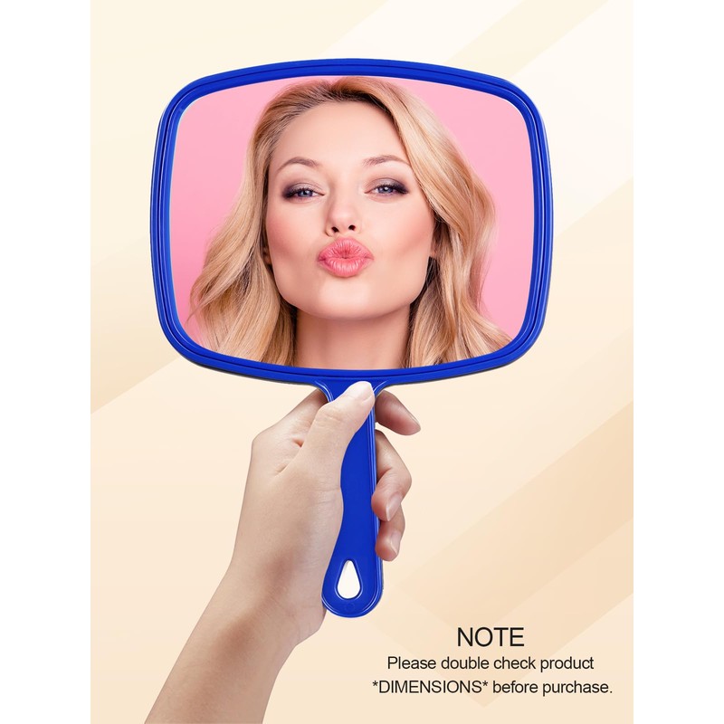 Gladmart Hand Mirror Salon Barber Hairdressing Handheld Mirror with Handle