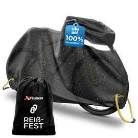Xcelenze - Bicycle Cover Waterproof with Reflectors - Tear-proof and UV Protection | Bicycle Garage Bicycle Protective Cover Bicycle Carrier Bicycle Tarpaulin (M - Children's Bike)