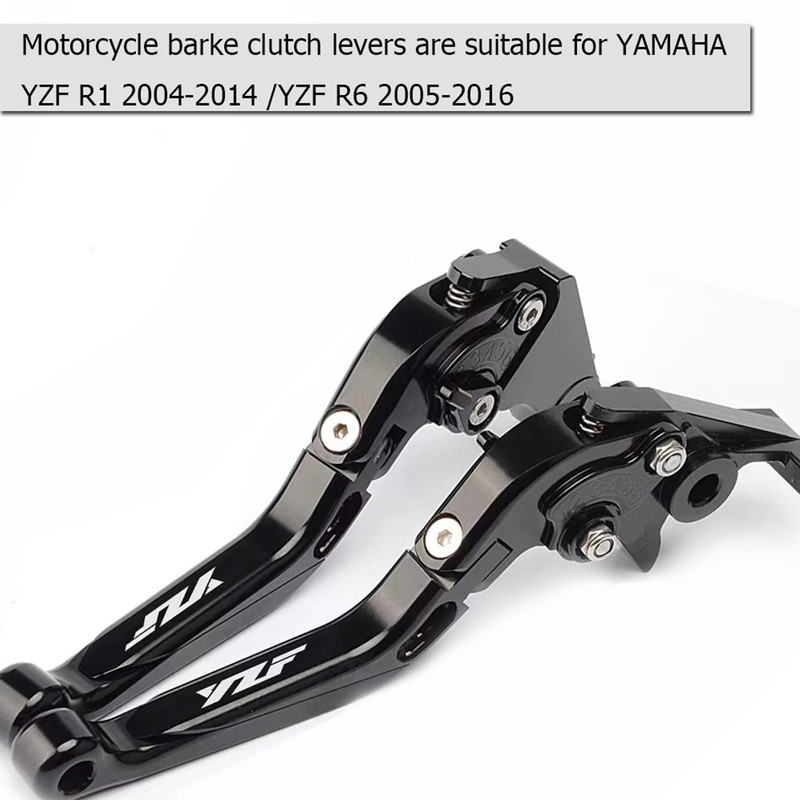 KBGRAX Motorcycle Aluminum CNC Adjustable Foldable Extendable Brake Clutch Levers