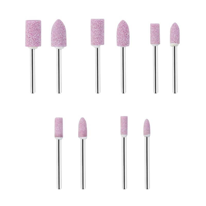 QWORK® 100 Pcs Abrasive Stone Points, Grinding Polishing Head, 3MM
