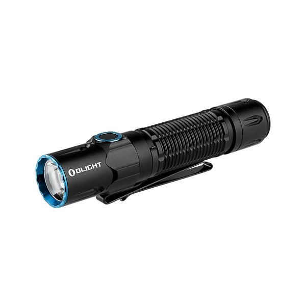Olight WARRIOR 3S Flashlight, 2300 Lumens, Tactical Light, LED Flashlight, Security, Powerful, Strongest, Work Light, Outdoor, IPX8 Waterproof, Rechargeable, Handy Light, High Brightness, Shock Resistant (Black)
