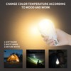 MXhme Rechargeable Light Bulbs with Remote Control Soft Warm(3000K) 2200mAh