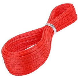 Kanirope® Dyneema Rope PRO 6 mm 10 m Red 12-Way Braided SK78 Stretched Coated