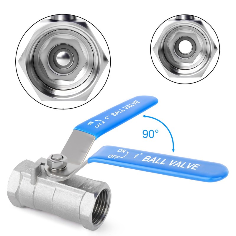 TAILONZ PNEUMATIC PT 1 Ball Valve Kit with 304 Stainless