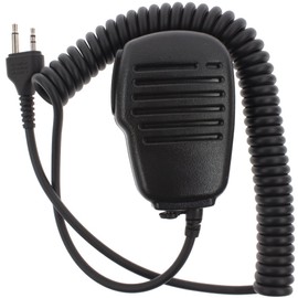 Tenq 2-pin Wateroof Rainproof Shoulder Remote Speaker with PTT Mic Microphone for Wallkie Talkie Midland Alan Radio