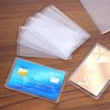 Fengek 200 Packs Clear Card Holder Sleeves, Side-Open Waterproof Business