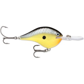 Rapala Dives-to Series Custom Ink Lure, Freshwater, Size 20, 2 3/4" Depth, 2#2 Treble Hooks, Old School, Per 1