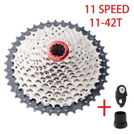 KTKEET 11-Speed Cassette 11-25T/28T/30T/32T/34T/36T/40T/42T/46T/50T/52T Mountain Bike/Road Bike Cassette 11-Speed Bicycle Cassette Sprocket Compatible with Shimano Ultegra XT Sunrace Sram (11-42T)