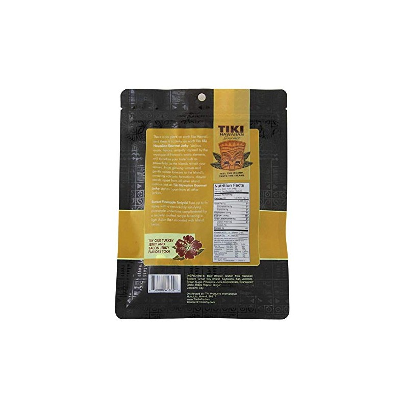 Tiki Hawaiian Gourmet Jerky | Sunset Pineapple Teriyaki (Beef)
