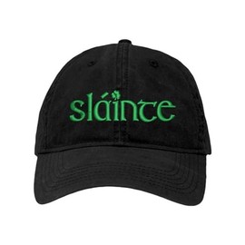 One Size Black Dad Slainte St Patricks Day Irish Cheers Embroidered Hat