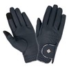 LeMieux Unisex Classic Riding Gloves in Black - Synthetic Leather