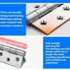 Polished Chrome Ball Bearing Hinges, Heavy Duty Steel Door Hinges
