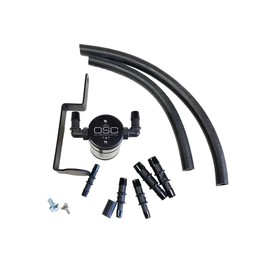 J&L Oil Separator Co. 3.0 Oil Separator Compatible with 1999-04 GT & 2001 Bullitt Passenger Side (Black)