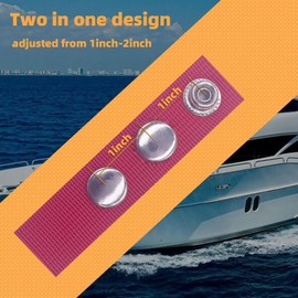 Boat Cover Snap Extender for Boat Canvas,Steel Snap Extender,Extension Sizes 1"~2" (Red, 10pack)