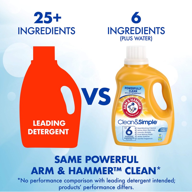 Arm & Hammer Clean & Simple, 25 Loads Liquid Laundry
