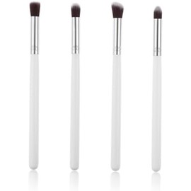 Ipetboom 4piezas Pinceles para Sombras de Ojos Lápiz y Pincel Herramienta de Maquillaje para Sombra de Ojos Labios Rubor Base Maquillaje Cosmético