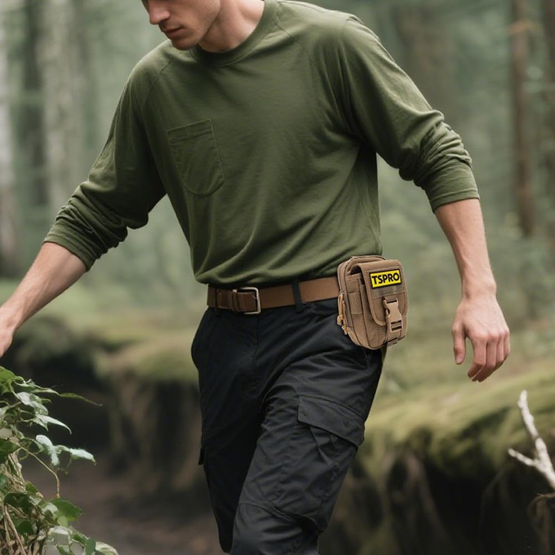 TSPRO Molle EDC Pouch, Tactical Admin Pouch for Belt, Multifunctional