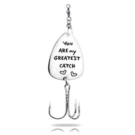 You are My Greatest Catch Fishing Lure Hook Gift for Boyfriend Hubby Husband Valentines Day Gift for Dad Daddy Grandpa