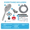 SparkPod High Pressure Handheld Shower Head with Hose- Huge 6-Inch