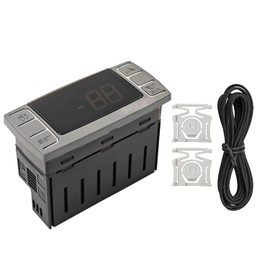 XR02CX-4N1F1 Refrigerator Digital Thermostat Controller Replacement for Dixell Commercial Refrigerators/Freezer 120V 50-60hz, Temperature Control with Temperature Sensor Probes for Heating Appliances