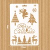 Christmas Stencils, 12 pieces, drawing stencils, plastic stencils, reusable for