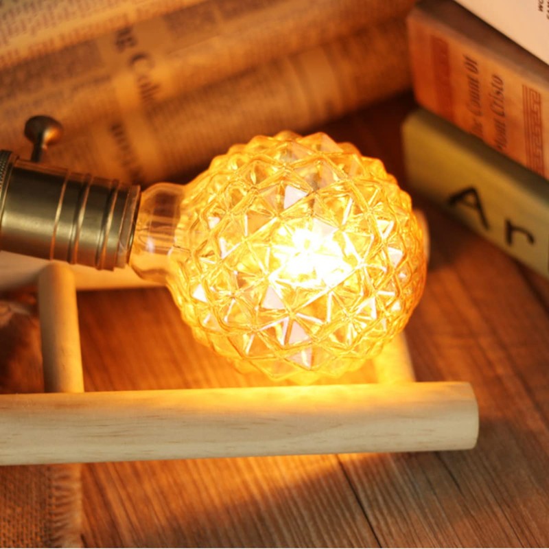 Lxcom Lighting G95 LED Pineapple Bulb Retro Edison Lamp 4W