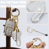 YIKECASE Key Fob Cover with Diamond Keychain Car Key Holder