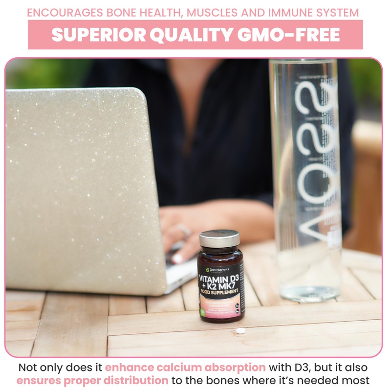 Only Nutrients | Vitamin D3 4000iu & Vitamin K2 125ug
